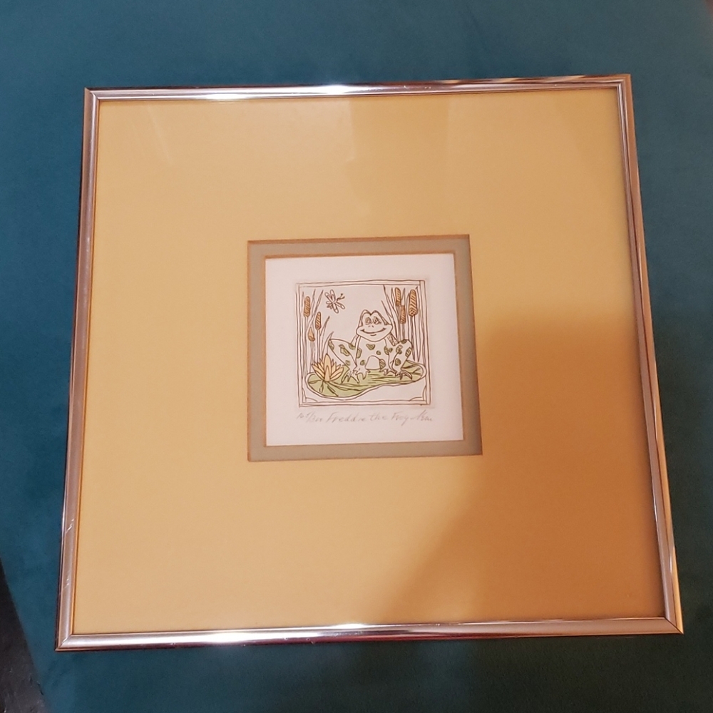 Signed and #ed Lithograph/Print "Freddie the Frog